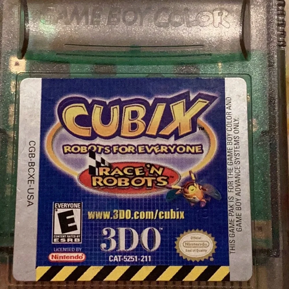 Cubix Robots For Everyone Race N Robots Nintendo Game Boy Color Game Tested